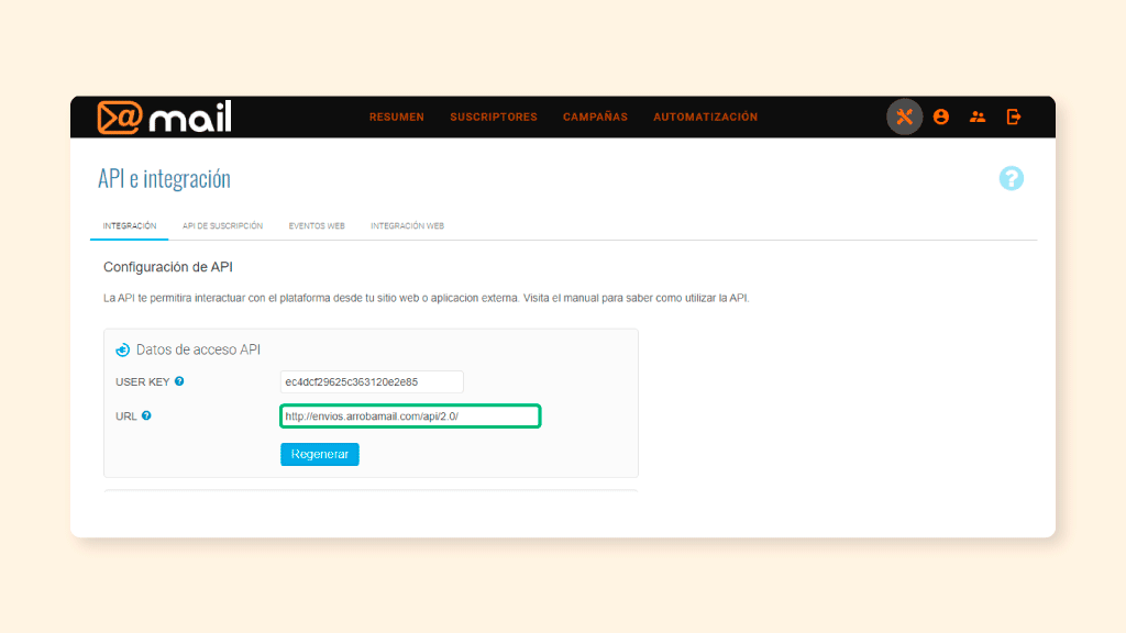 Introducción a la API de arrobaMail - API e Integración