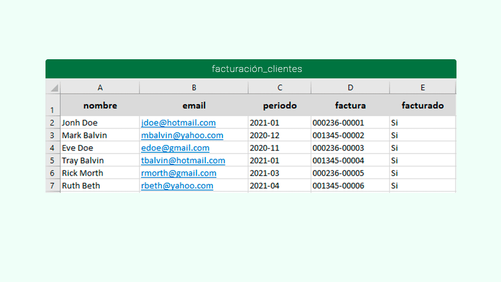 Facturación con arrobaMail - Actualización campo Facturado